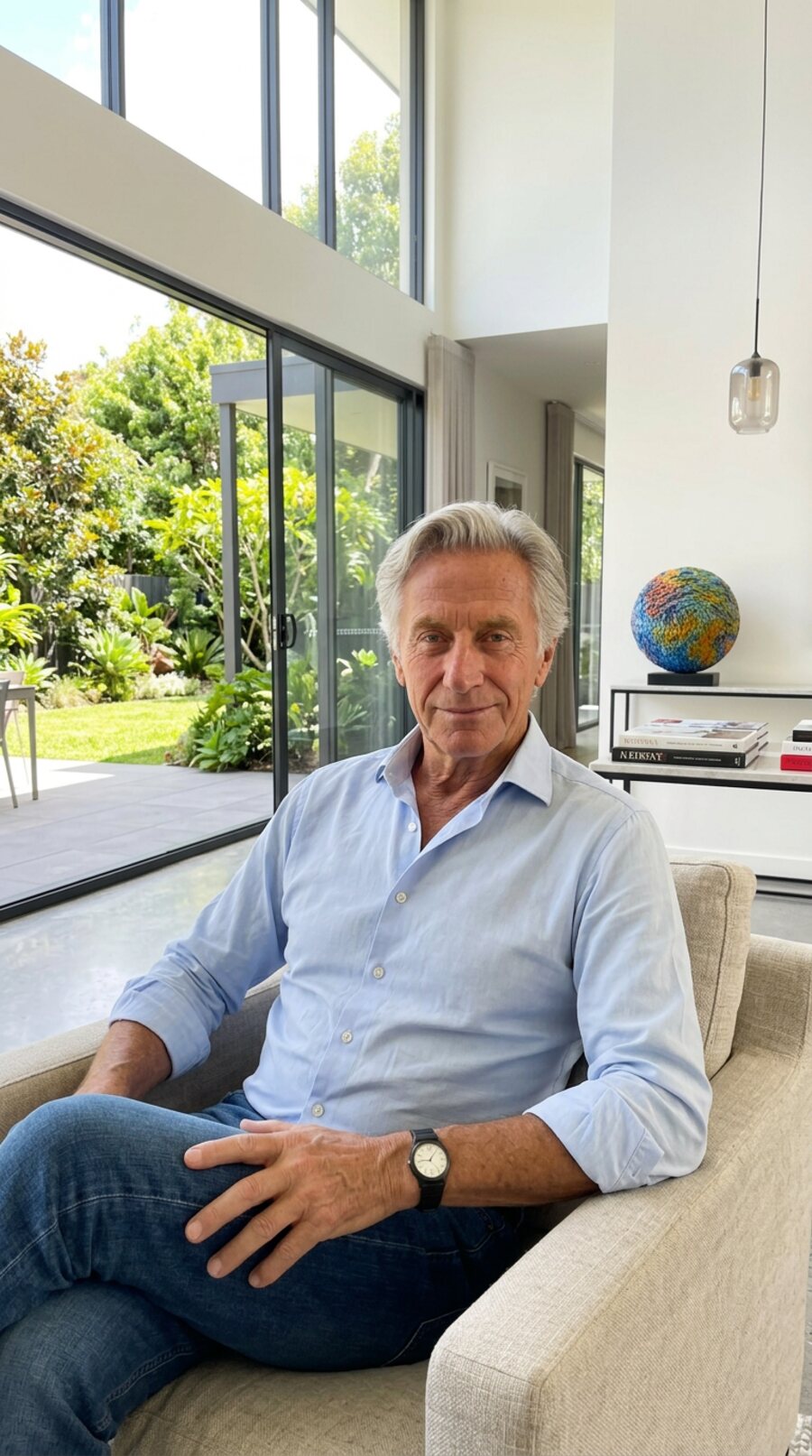 James Warren at home in Asheville, North Carolina